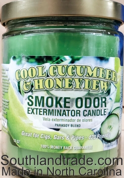 Smoke Odor Exterminator Candle Cool Cucumber and Honeydew 13oz